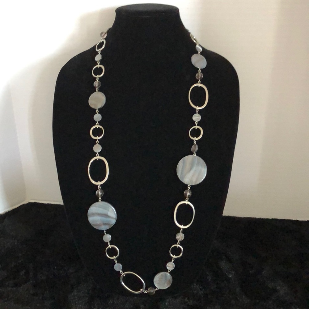 Lia Sophia Long Silver-tone Necklace